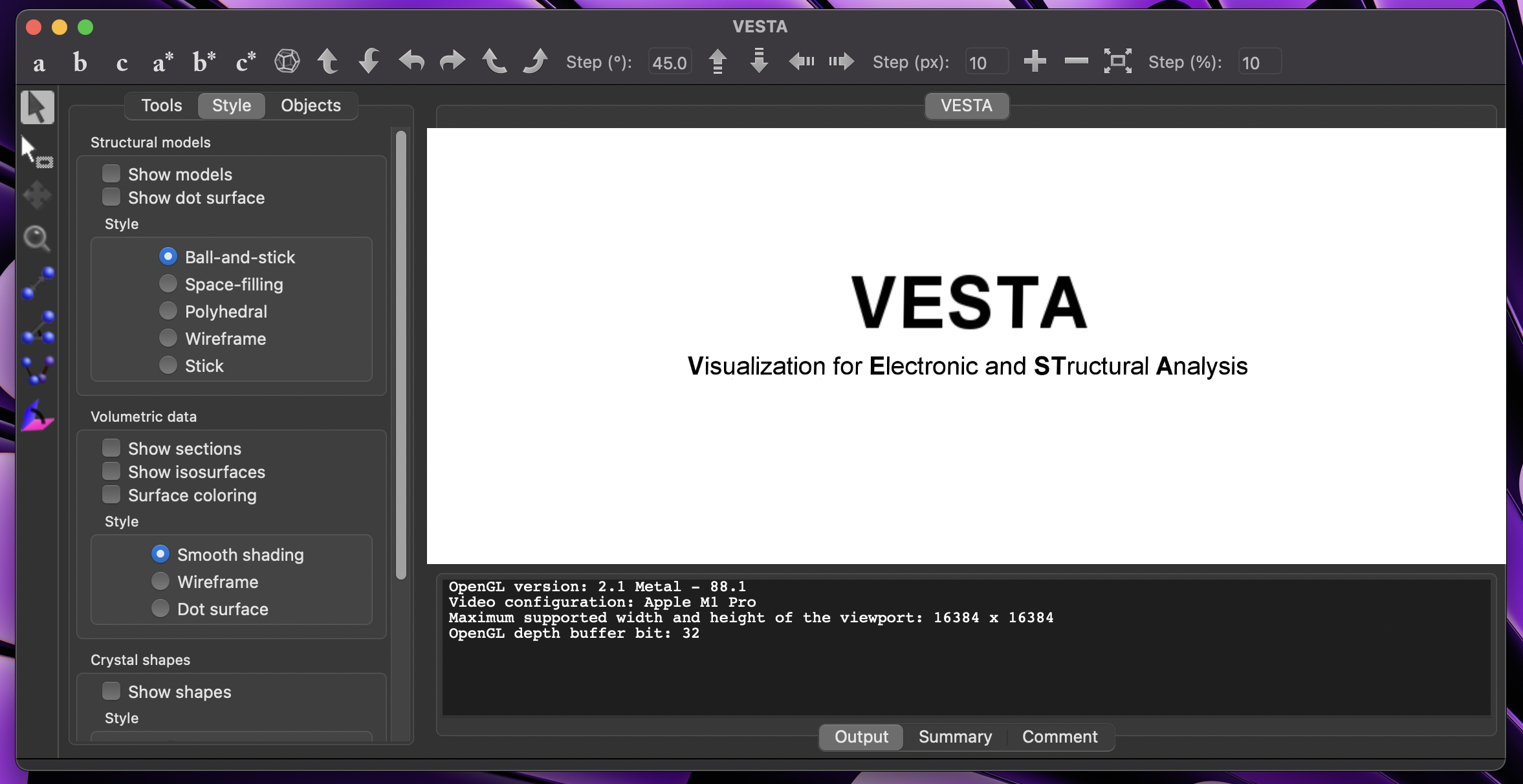 run VESTA